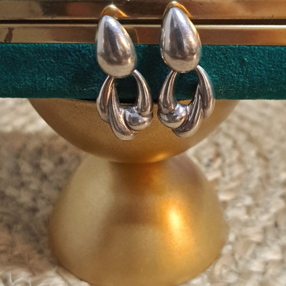 Vintage S.E. 925 Silver Drop Earrings